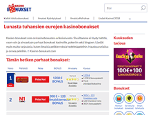 Tablet Screenshot of kasino-bonukset.com